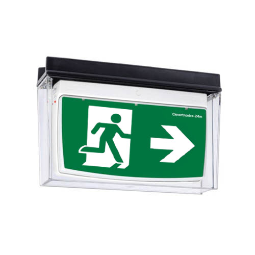 IP66/67 Weatherproof Exit, Surface Mount, L10 Nanophosphate, Zoneworks XT Hive, All Pictograms, Single or Double Sided